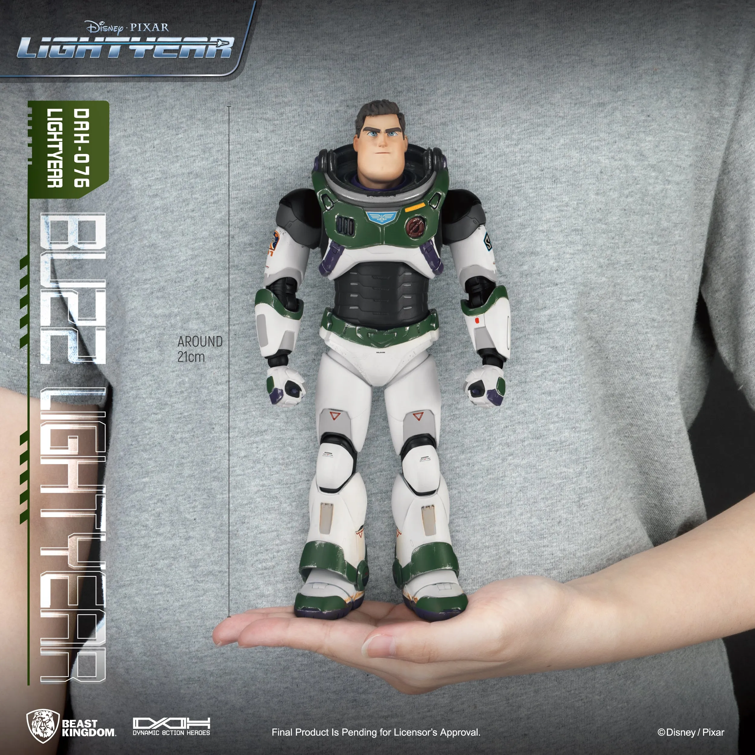 Beast Kingdom DAH-076 Disney Pixar Toy Story: Lightyear Buzz Lightyear Alpha Suit 1:9 Scale Dynamic 8ction Heroes Action Figure