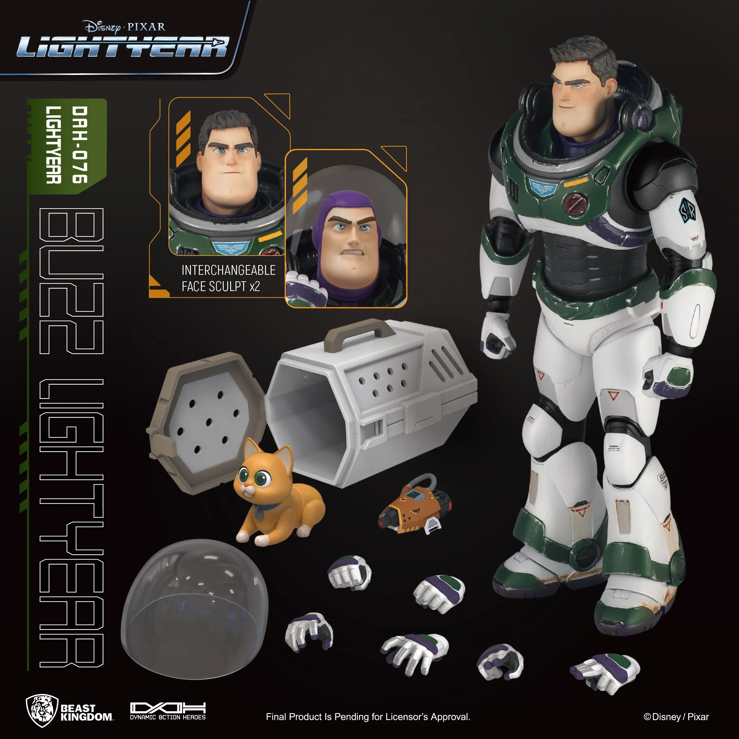 Beast Kingdom DAH-076 Disney Pixar Toy Story: Lightyear Buzz Lightyear Alpha Suit 1:9 Scale Dynamic 8ction Heroes Action Figure
